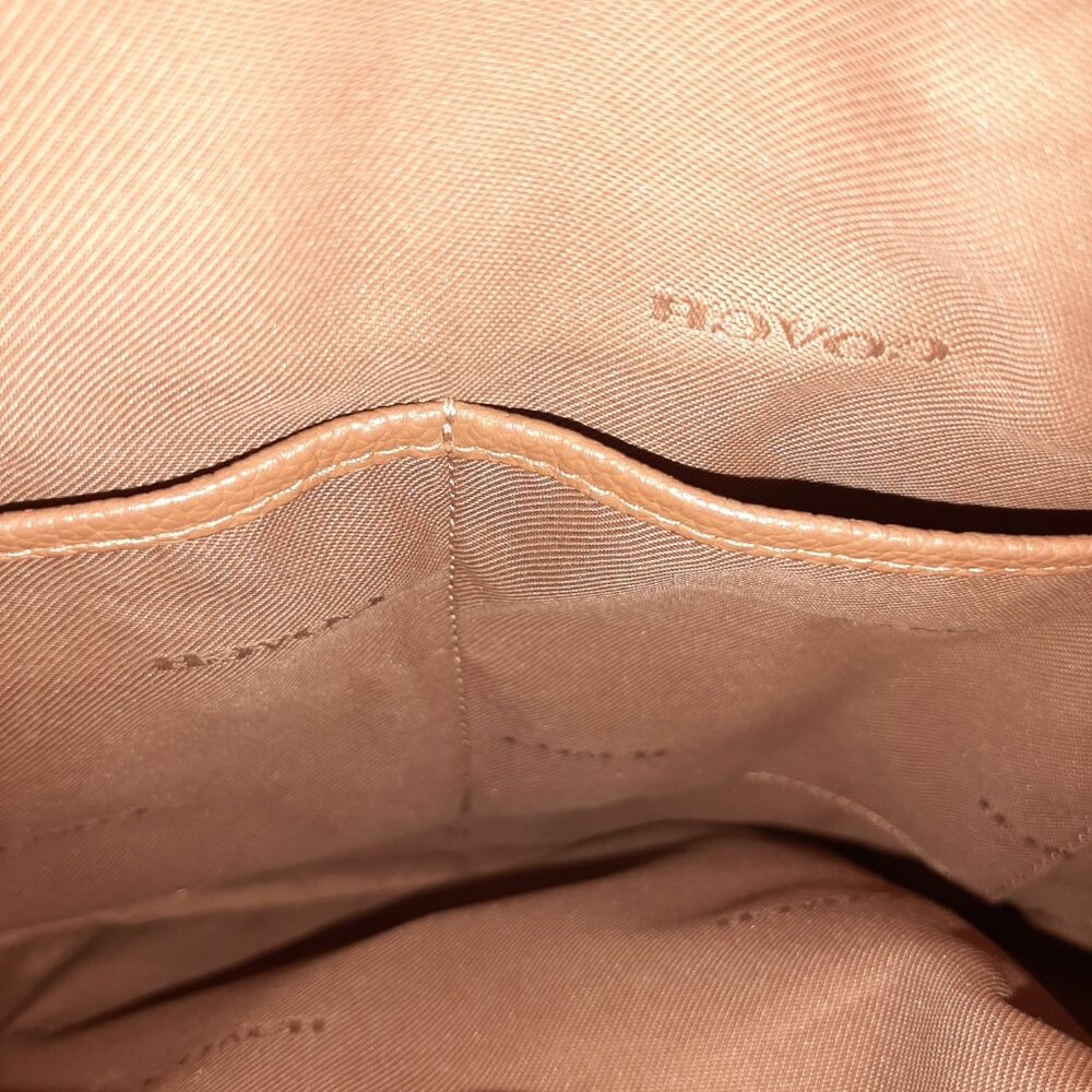 Coach Edie 31 Camel Tan Pebbled Leather Gold Tone Hardware Shoulder Bag - Picture 11 of 16